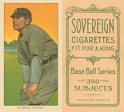 1909 White Borders Sovereign O'Leary, Detroit #368 Baseball Card