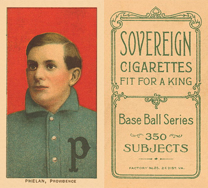 1909 White Borders Sovereign Phelan, Providence #391 Baseball Card