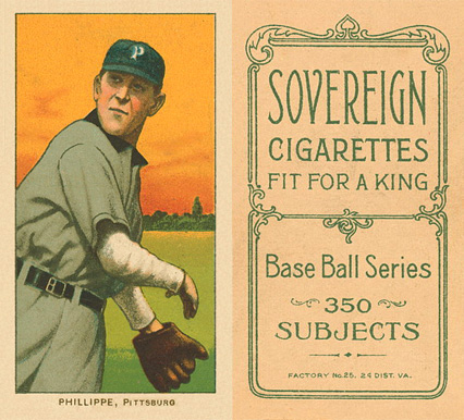 1909 White Borders Sovereign Phillippe, Pittsburgh #393 Baseball Card