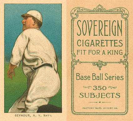 1909 White Borders Sovereign Seymour, N.Y. Nat'L #436 Baseball Card