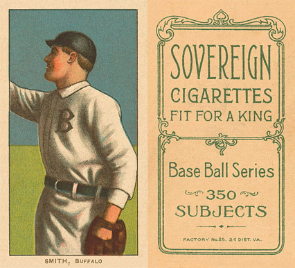 1909 White Borders Sovereign Smith, Buffalo #451 Baseball Card