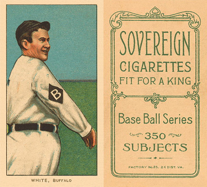 1909 White Borders Sovereign White, Buffalo #507 Baseball Card