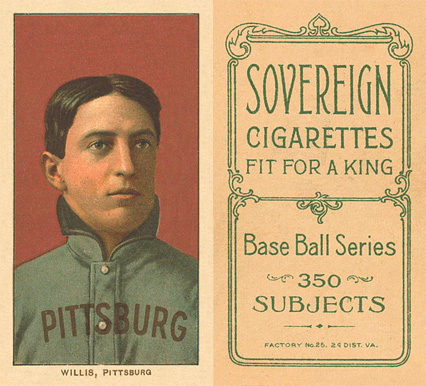 1909 White Borders Sovereign Willis, Pittsburgh #513 Baseball Card