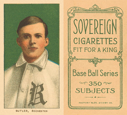 1909 White Borders Sovereign Butler, Rochester #66 Baseball Card