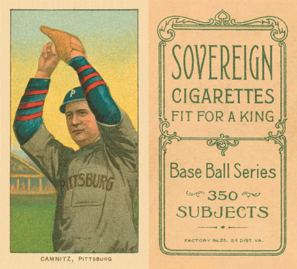 1909 White Borders Sovereign Camnitz, Pittsburgh #70 Baseball Card