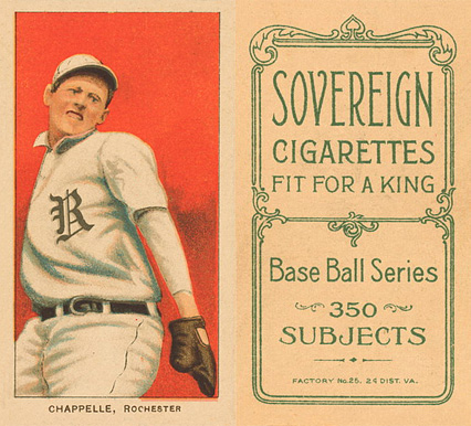 1909 White Borders Sovereign Chappelle, Rochester #80 Baseball Card