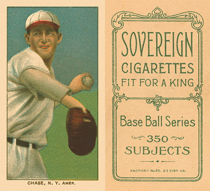 1909 White Borders Sovereign Chase, N.Y. Amer. #86 Baseball Card