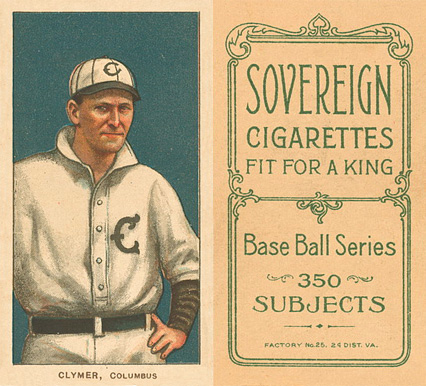 1909 White Borders Sovereign Clymer, Columbus #94 Baseball Card