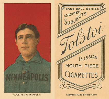 1909 White Borders Tolstoi Collins, Minneapolis #102 Baseball Card