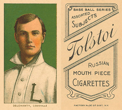1909 White Borders Tolstoi Delahanty, Louisville #123 Baseball Card