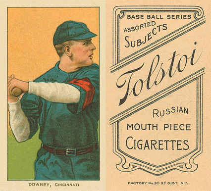 1909 White Borders Tolstoi Downey, Cincinnati #144 Baseball Card
