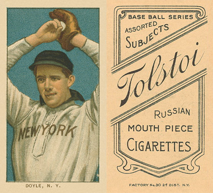 1909 White Borders Tolstoi Joe Doyle, N.Y. #148 Baseball Card