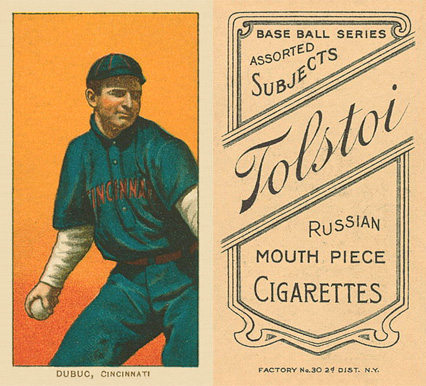 1909 White Borders Tolstoi Dubuc, Cincinnati #152 Baseball Card