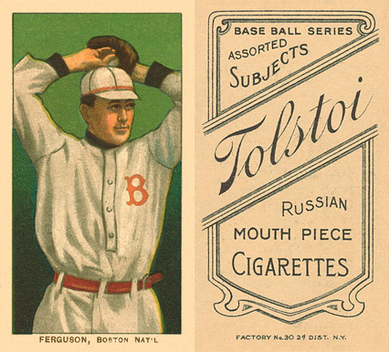 1909 White Borders Tolstoi Ferguson, Boston Nat'L #170 Baseball Card
