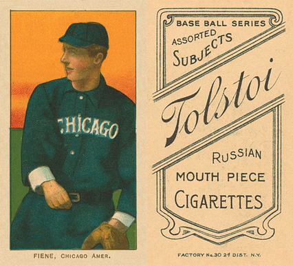 1909 White Borders Tolstoi Fiene, Chicago Amer. #173 Baseball Card