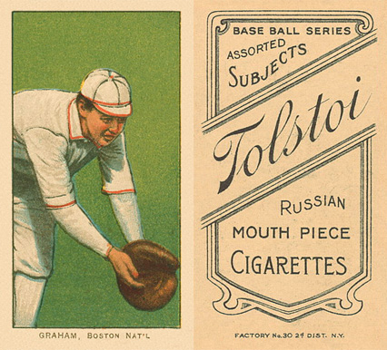 1909 White Borders Tolstoi Graham, Boston Nat'L #192 Baseball Card
