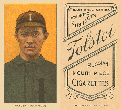 1909 White Borders Tolstoi Hayden, Indianapolis #207 Baseball Card