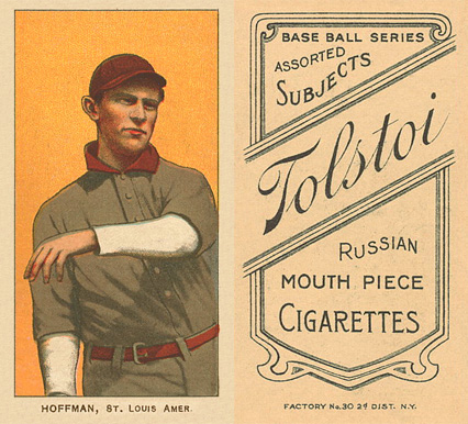 1909 White Borders Tolstoi Hoffman, St. Louis Amer. #216 Baseball Card