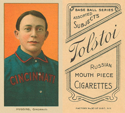 1909 White Borders Tolstoi Huggins, Cincinnati #225 Baseball Card