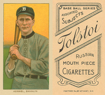 1909 White Borders Tolstoi Hummel, Brooklyn #227 Baseball Card