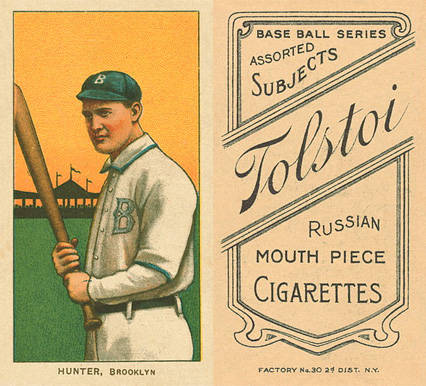 1909 White Borders Tolstoi Hunter, Brooklyn #228 Baseball Card