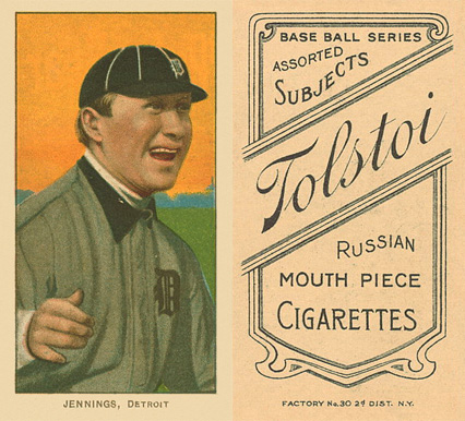 1909 White Borders Tolstoi Jennings, Detroit #232 Baseball Card