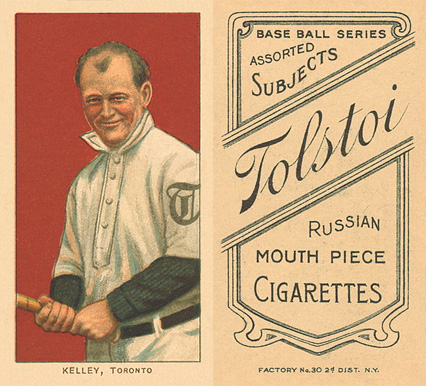 1909 White Borders Tolstoi Kelley, Toronto #249 Baseball Card