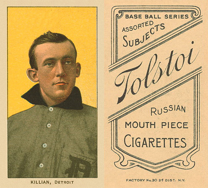 1909 White Borders Tolstoi Killian, Detroit #252 Baseball Card