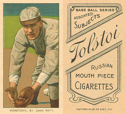 1909 White Borders Tolstoi Konetchy, St. Louis Nat'L #263 Baseball Card