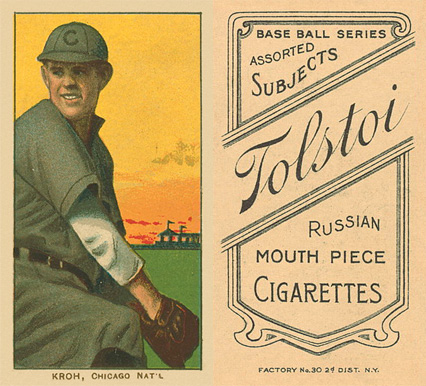 1909 White Borders Tolstoi Kroh, Chicago Nat'L #266 Baseball Card