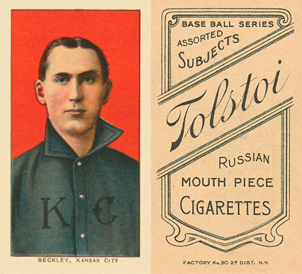 1909 White Borders Tolstoi Beckley, Kansas City #29 Baseball Card