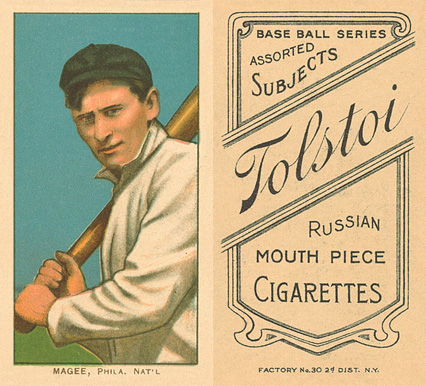 1909 White Borders Tolstoi Magee, Phil. Nat'L #297 Baseball Card