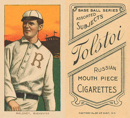 1909 White Borders Tolstoi Maloney, Rochester #299 Baseball Card