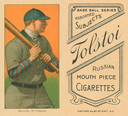 1909 White Borders Tolstoi Miller, Pittsburgh #335 Baseball Card