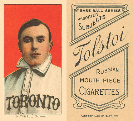1909 White Borders Tolstoi Mitchell, Toronto #338 Baseball Card
