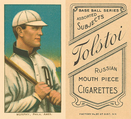 1909 White Borders Tolstoi Murphy, Phila. Amer. #350 Baseball Card