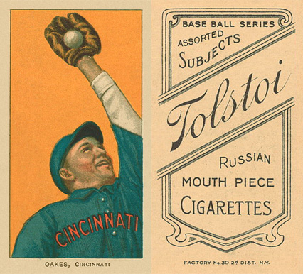 1909 White Borders Tolstoi Oakes, Cincinnati #361 Baseball Card