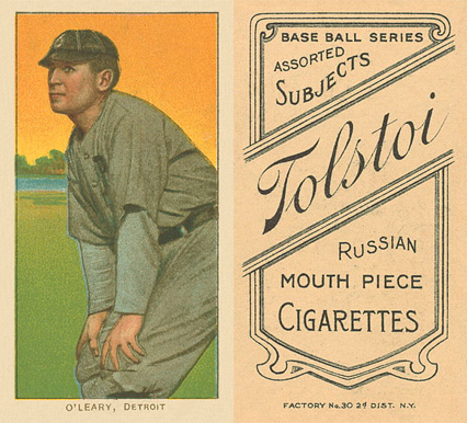 1909 White Borders Tolstoi O'Leary, Detroit #368 Baseball Card