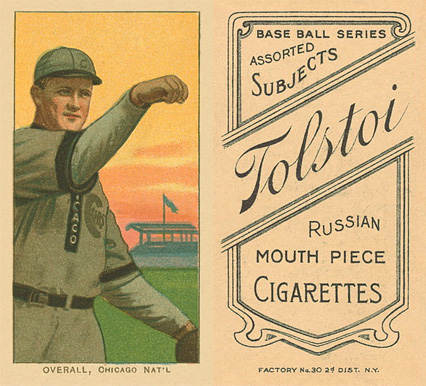 1909 White Borders Tolstoi Overall, Chicago Nat'L #373 Baseball Card