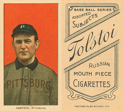 1909 White Borders Tolstoi Abstein, Pittsburgh #4 Baseball Card