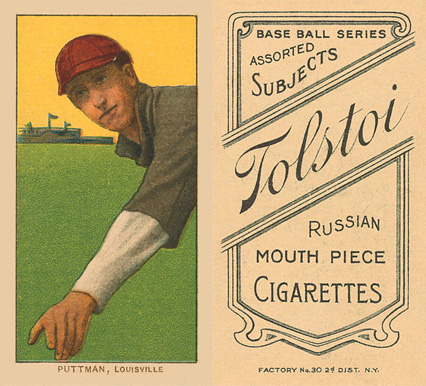 1909 White Borders Tolstoi Puttman, Louisville #400 Baseball Card