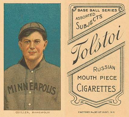 1909 White Borders Tolstoi Quillen, Minneapolis #401 Baseball Card