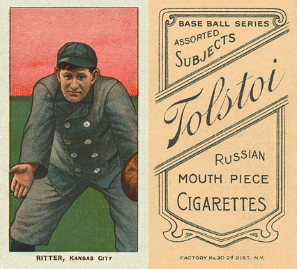 1909 White Borders Tolstoi Ritter, Kansas City #413 Baseball Card