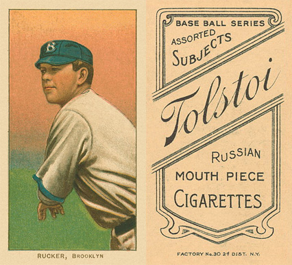 1909 White Borders Tolstoi Rucker, Brooklyn #417 Baseball Card