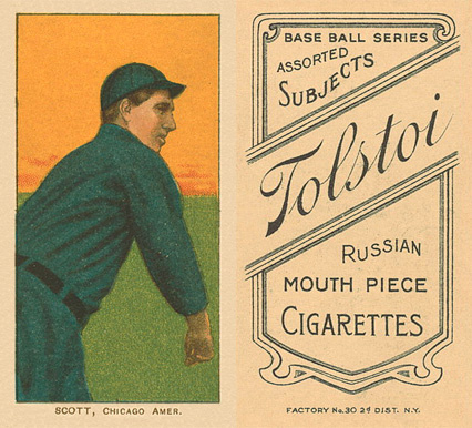 1909 White Borders Tolstoi Scott, Chicago Amer. #432 Baseball Card