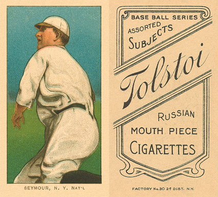 1909 White Borders Tolstoi Seymour, N.Y. Nat'L #436 Baseball Card