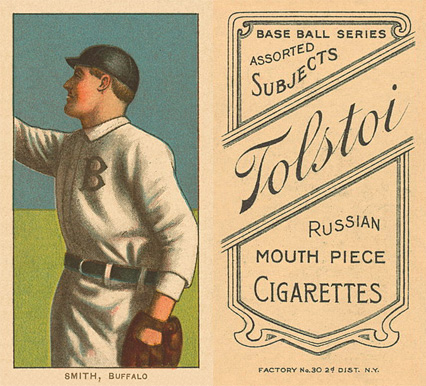1909 White Borders Tolstoi Smith, Buffalo #451 Baseball Card