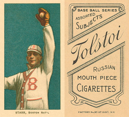 1909 White Borders Tolstoi Starr, Boston Nat'L #462 Baseball Card