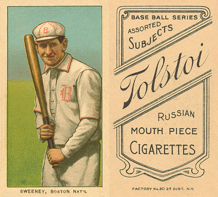 1909 White Borders Tolstoi Sweeney Boston Nat'L #474 Baseball Card