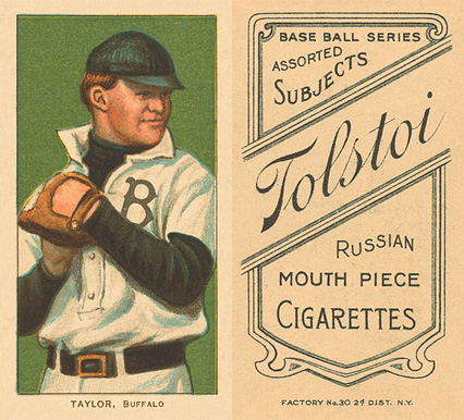 1909 White Borders Tolstoi Taylor, Buffalo #479 Baseball Card